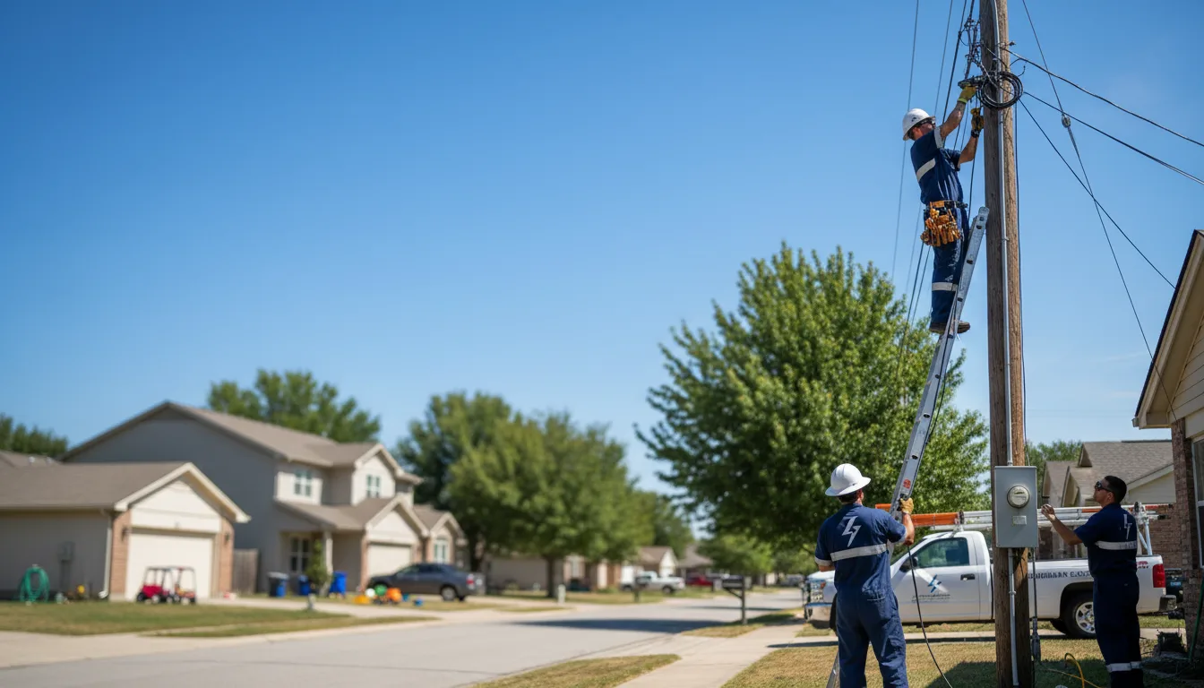 Residential electrician providing installation services in Delavan, MN